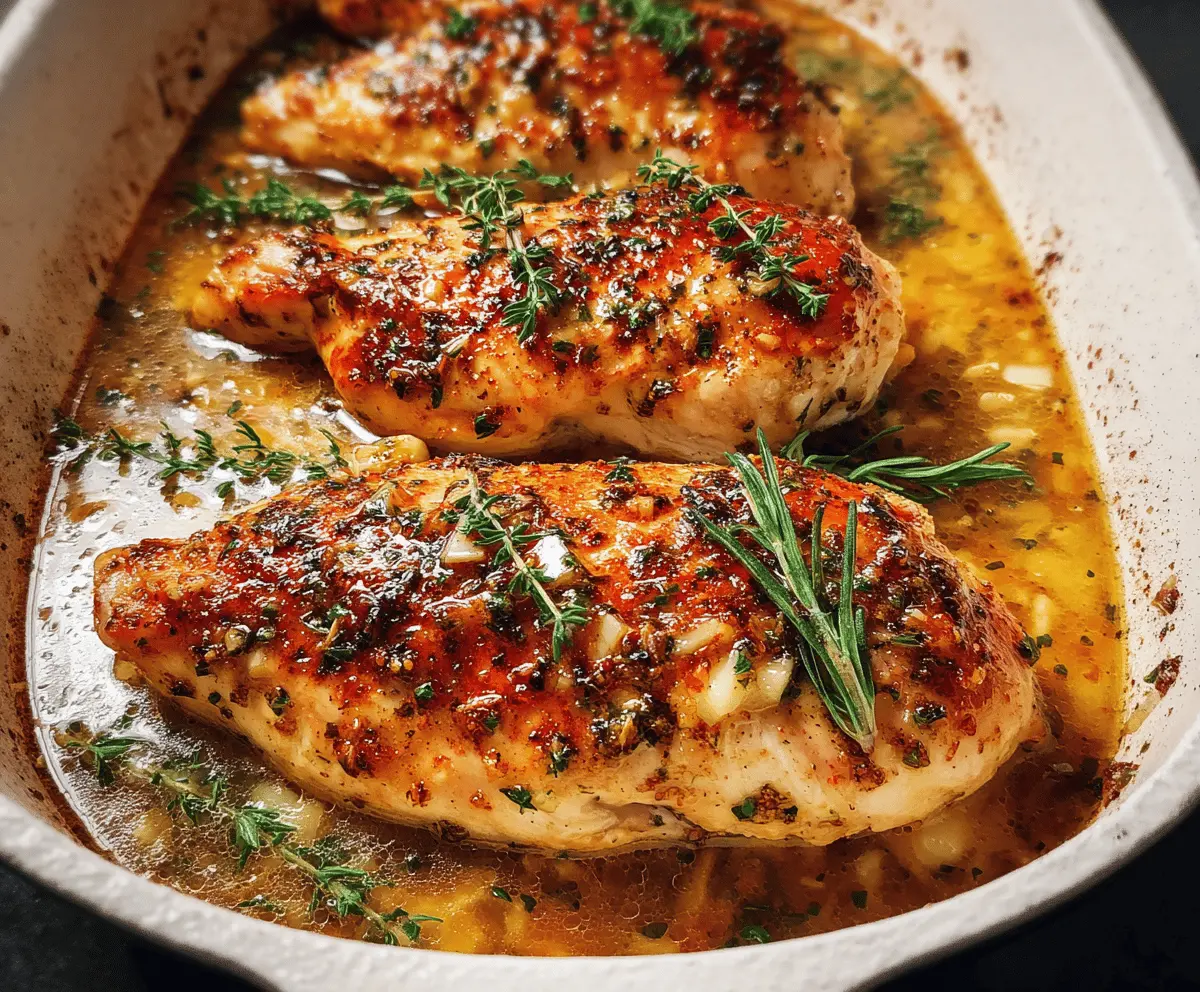 Easy Garlic Butter Baked Chicken Breast Recipe