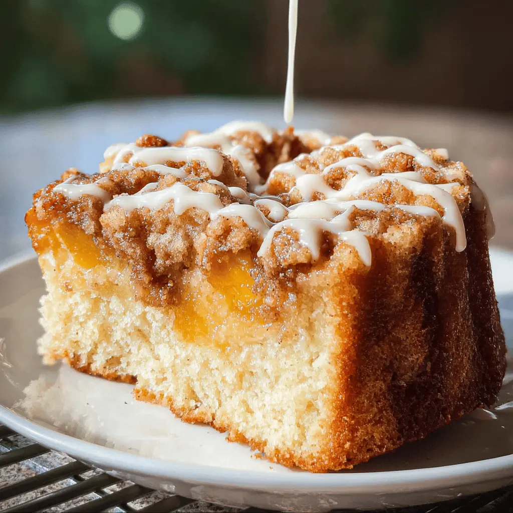 Cream Cheese Peach Cobbler Pound Cake Recipe