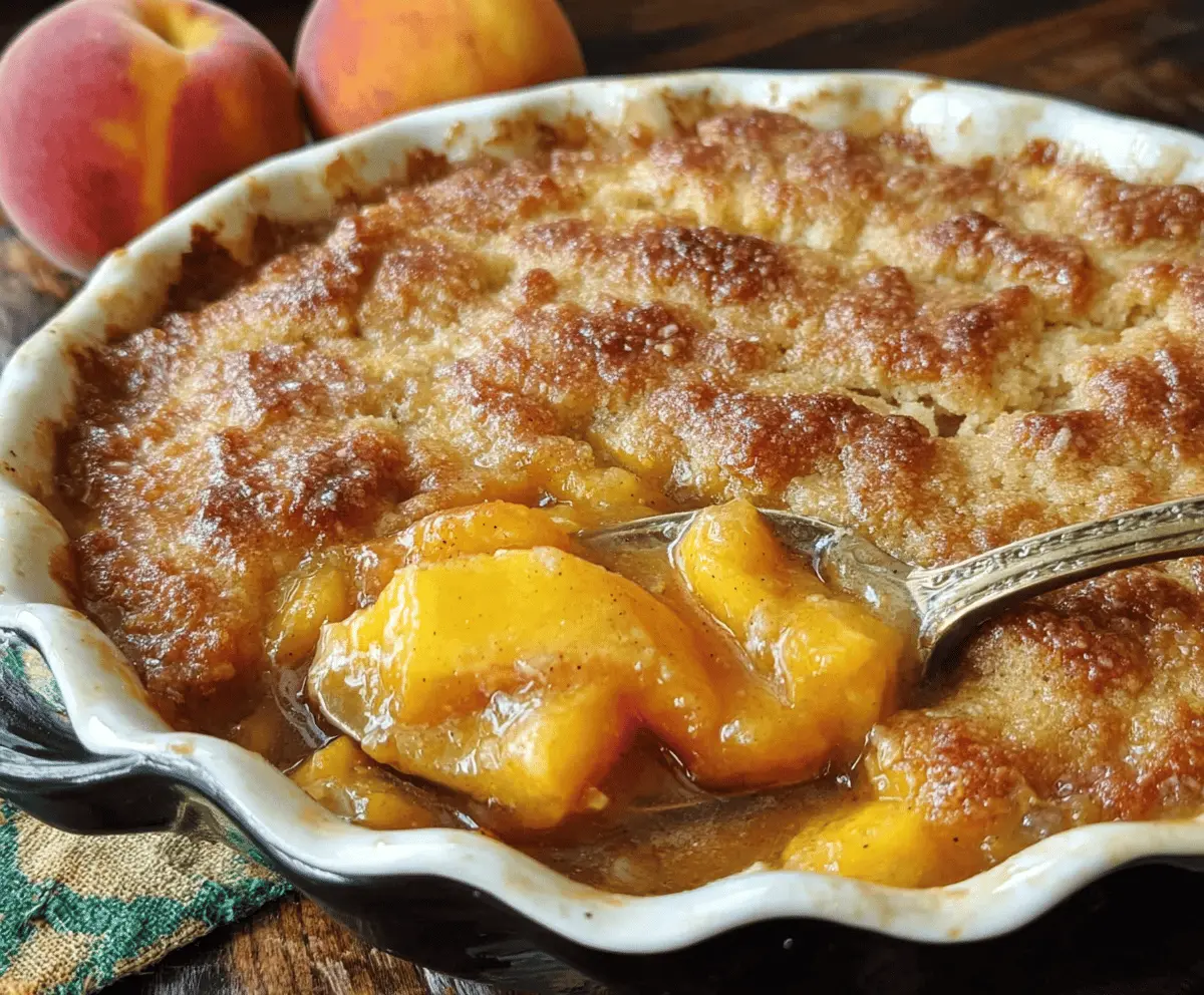 Easy Southern Peach Cobbler Recipe