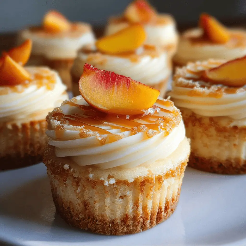 Easy Peach and Honey Cheesecake Cupcakes Recipe