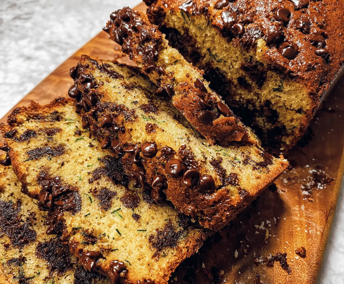 Moist Chocolate Chip Zucchini Bread Recipe