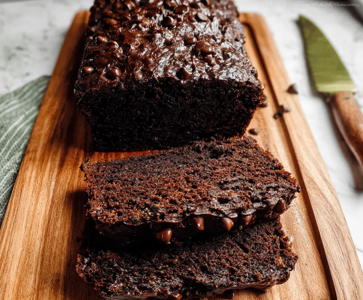 Moist Chocolate Zucchini Bread Recipe