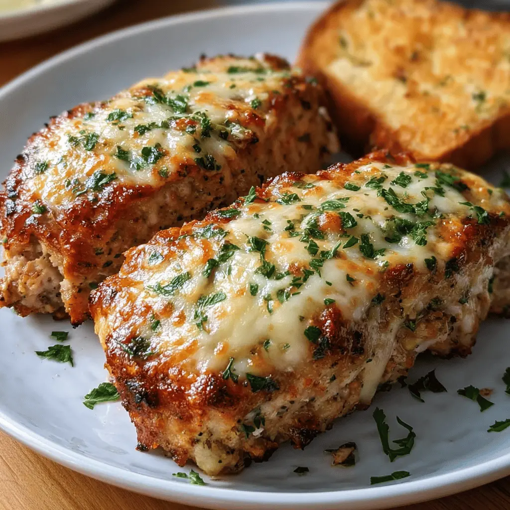 Garlic Parmesan Chicken Meatloaf Recipe