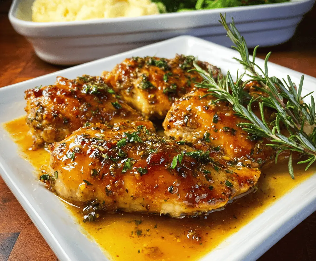 Easy Baked Honey Dijon Chicken Dinner Recipe
