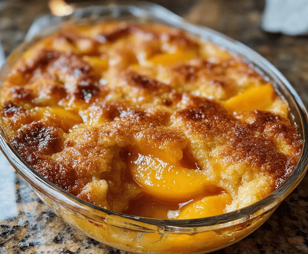 Easy Tennessee Peach Pudding Recipe