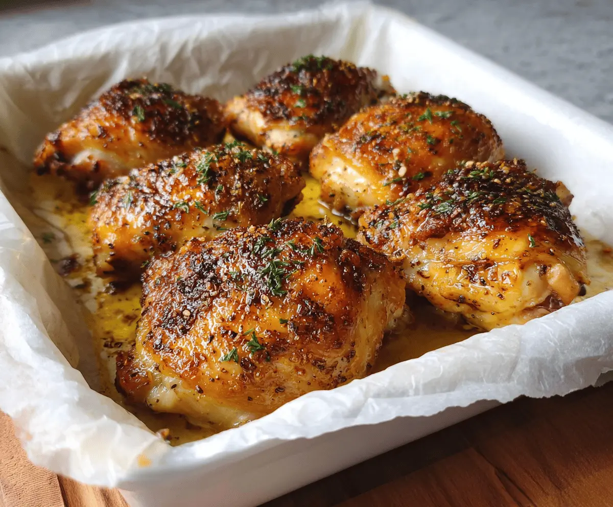 Easy 30-Minute Oven Baked Chicken Thighs Recipe