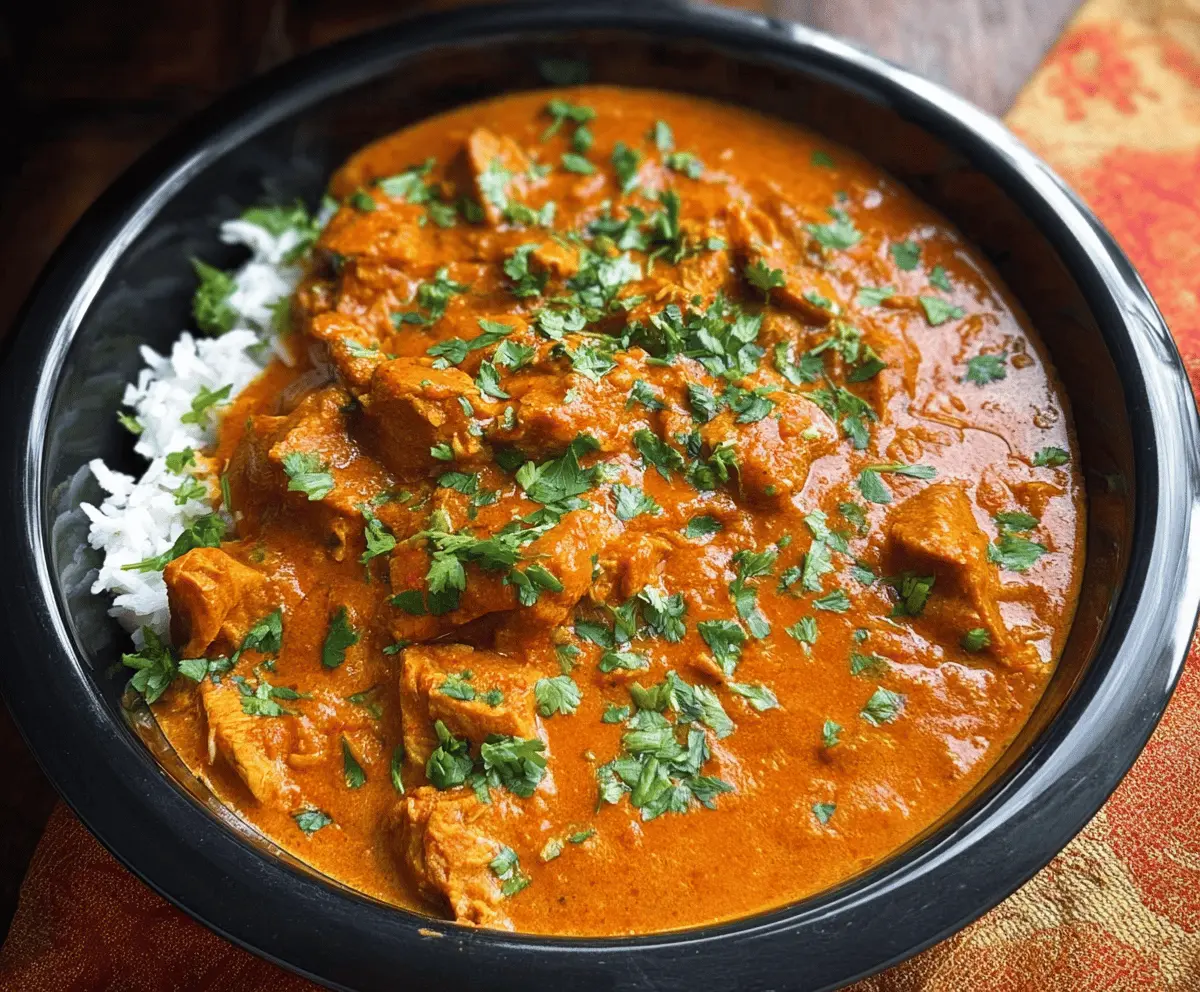 Easy Slow Cooker Indian Butter Chicken Recipe