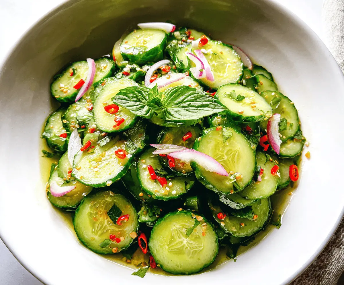 Fresh and Easy Thai Cucumber Salad Recipe