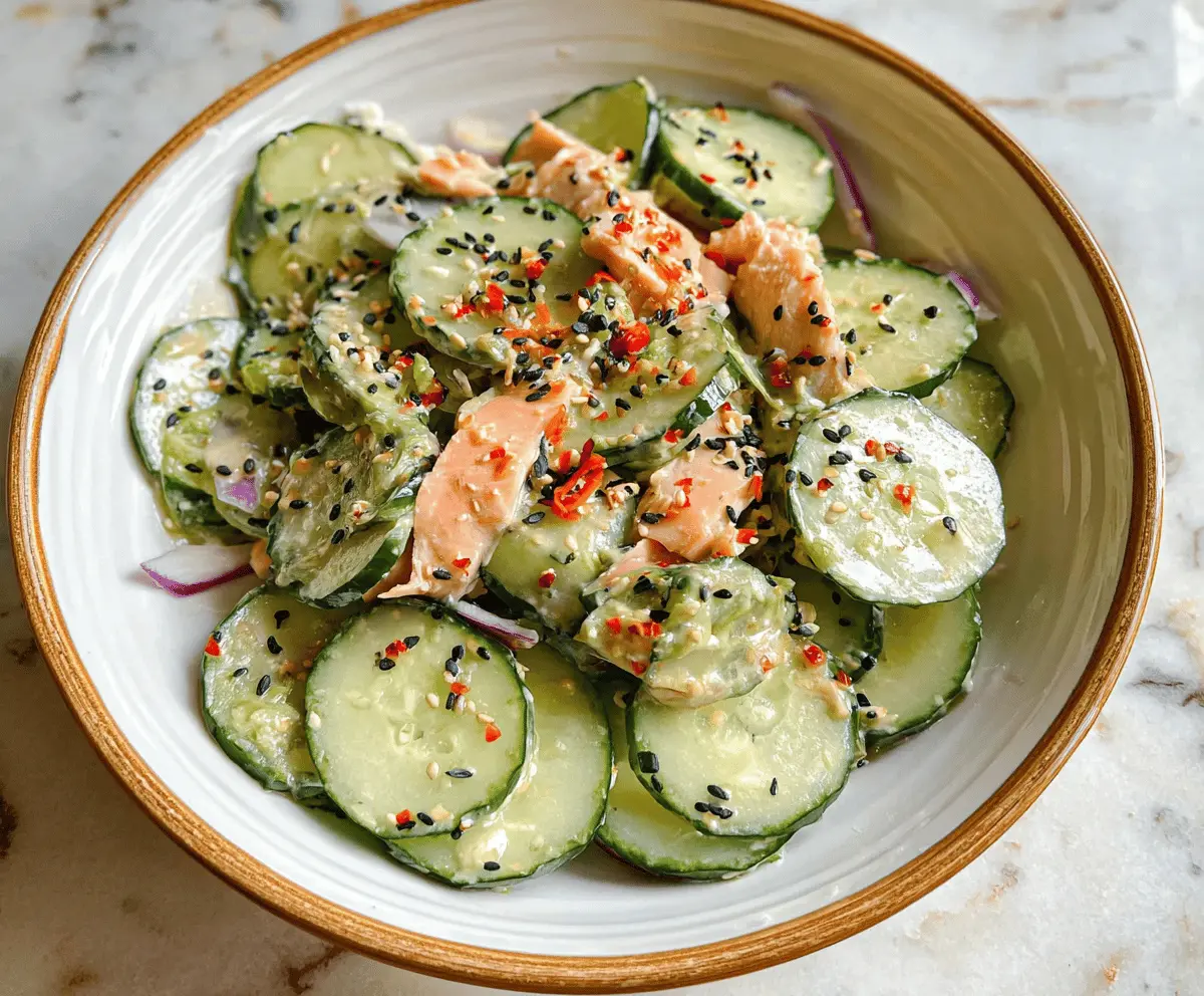 Easy California Roll Cucumber Salad Recipe