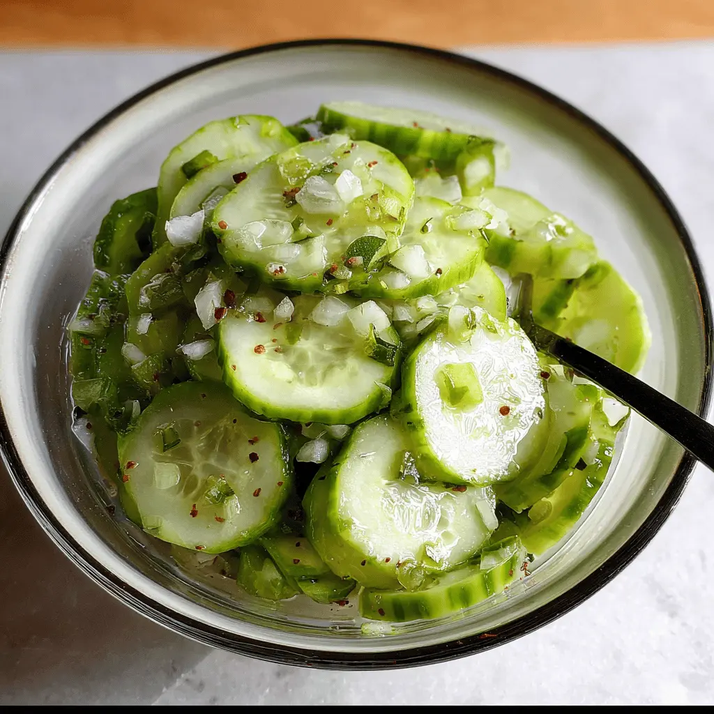 Refreshing Cucumber Vinegar Salad Recipe
