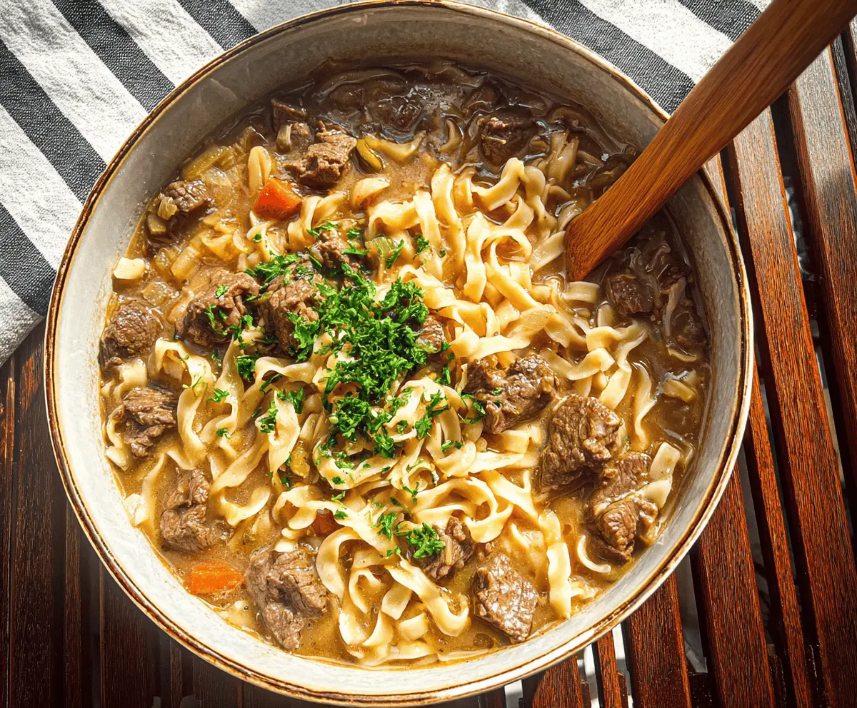 Easy 30-Minute Beef and Noodles Recipe
