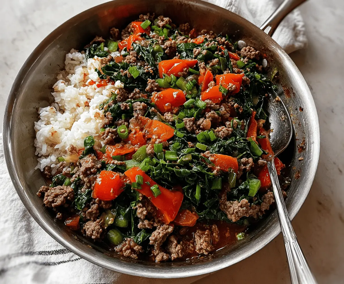Easy Mediterranean Ground Beef Stir Fry Recipe