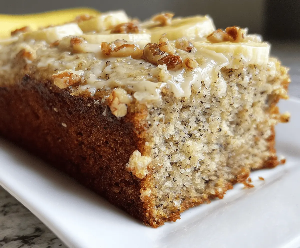 Moist and Easy Banana Bread Cake Recipe