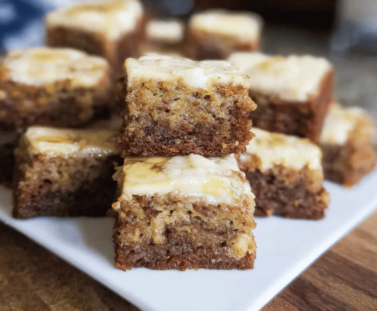 Moist Banana Bread Brownies Recipe