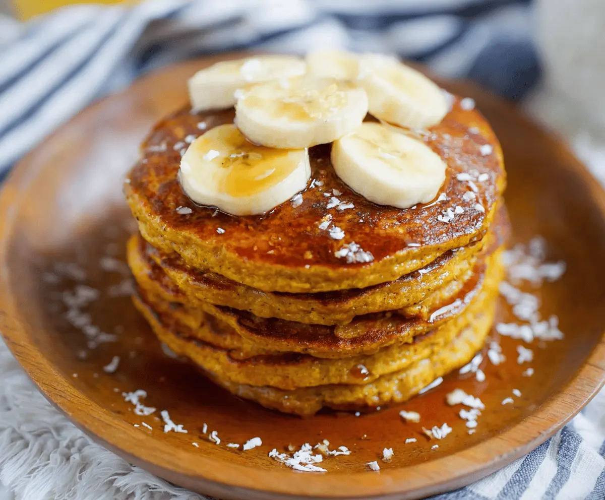 Pumpkin Banana Pancakes