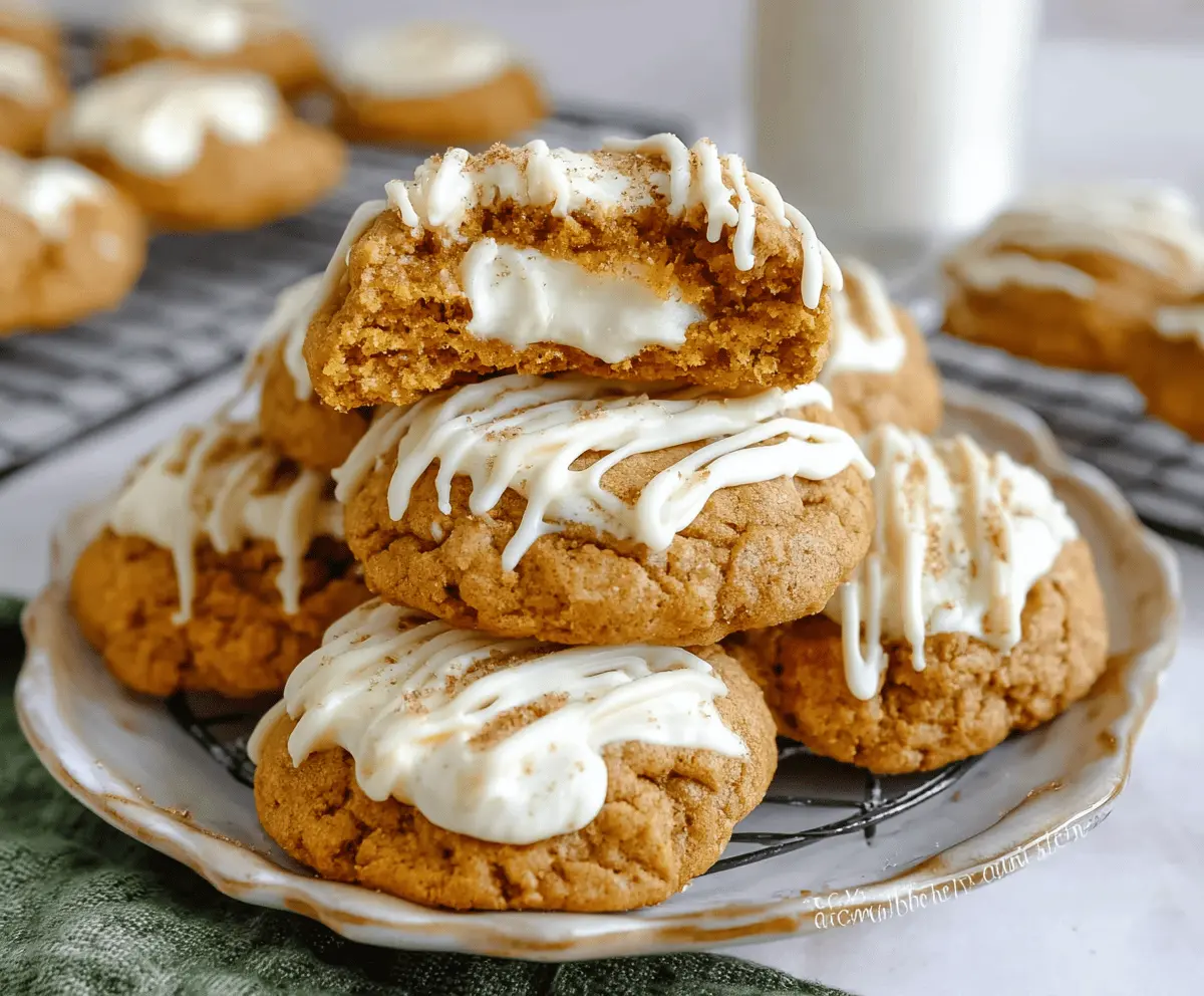 Pumpkin Cheesecake Cookies
