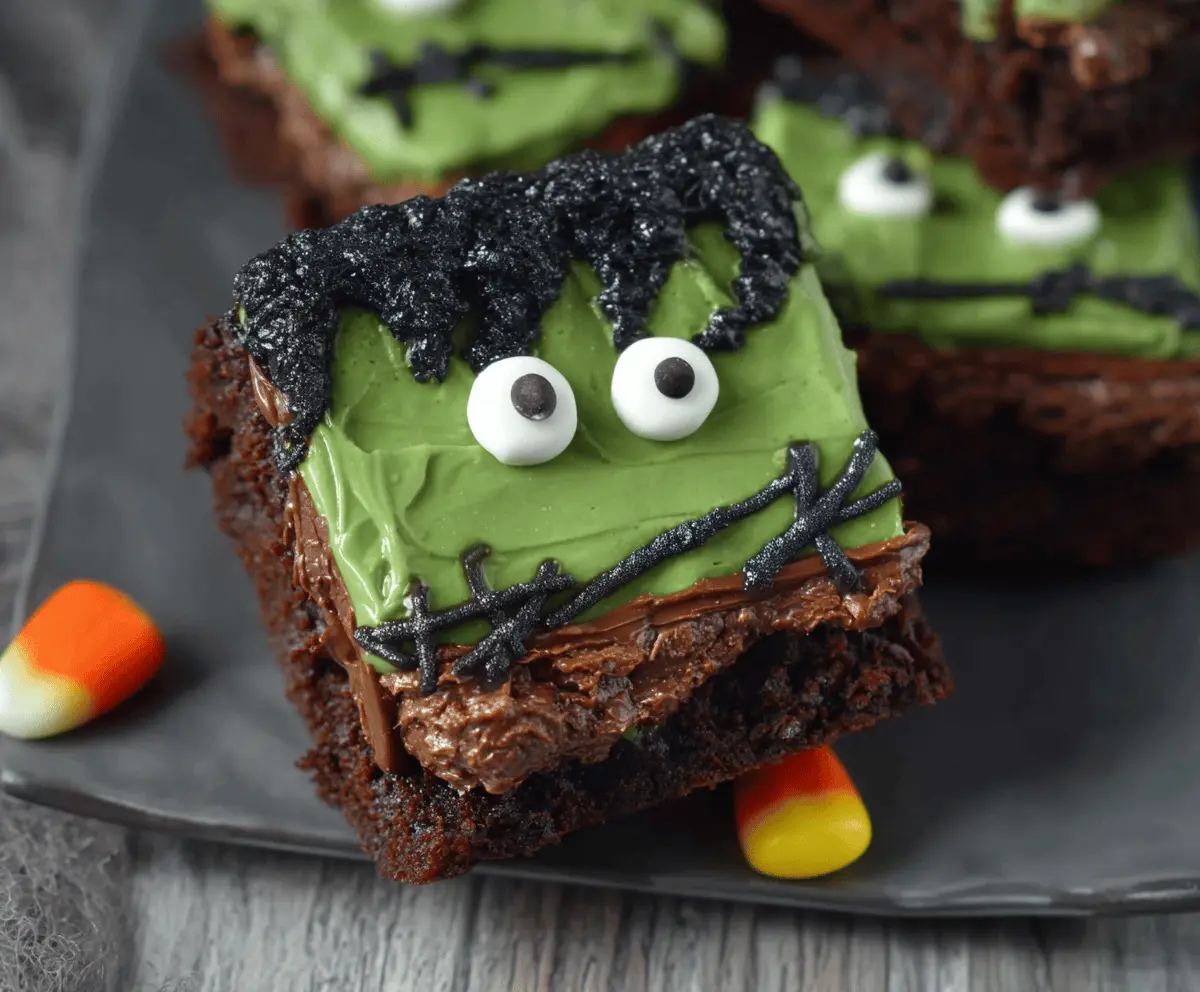 Frankenstein Brownies