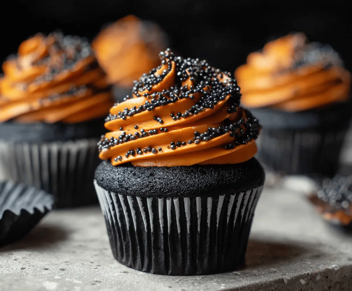 Pumpkin Black Velvet Cupcakes