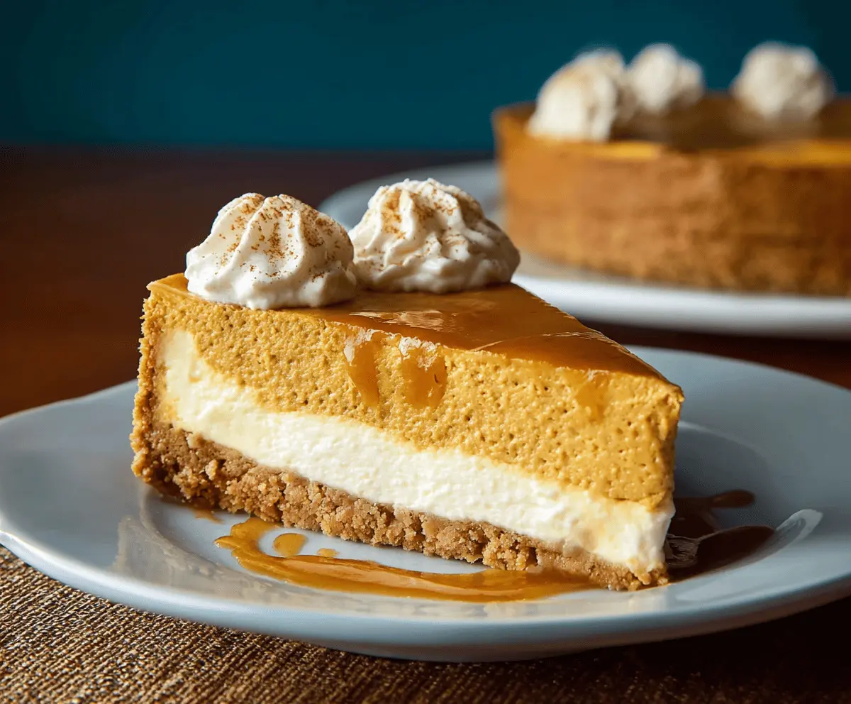Pumpkin Pie Cheesecake