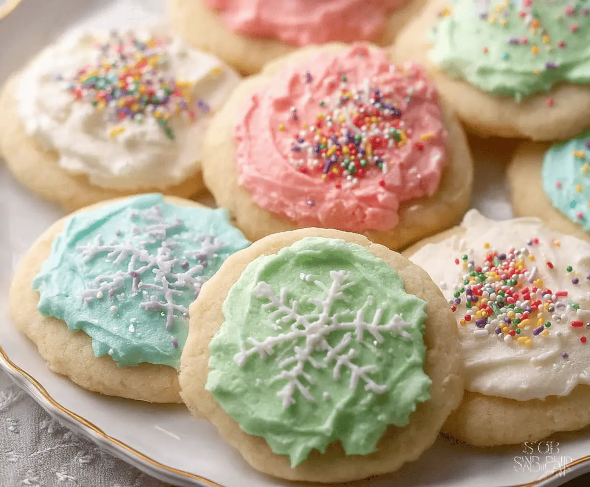 Delicious homemade sour cream sugar cookies with a golden-brown finish, perfect for baking enthusiasts.