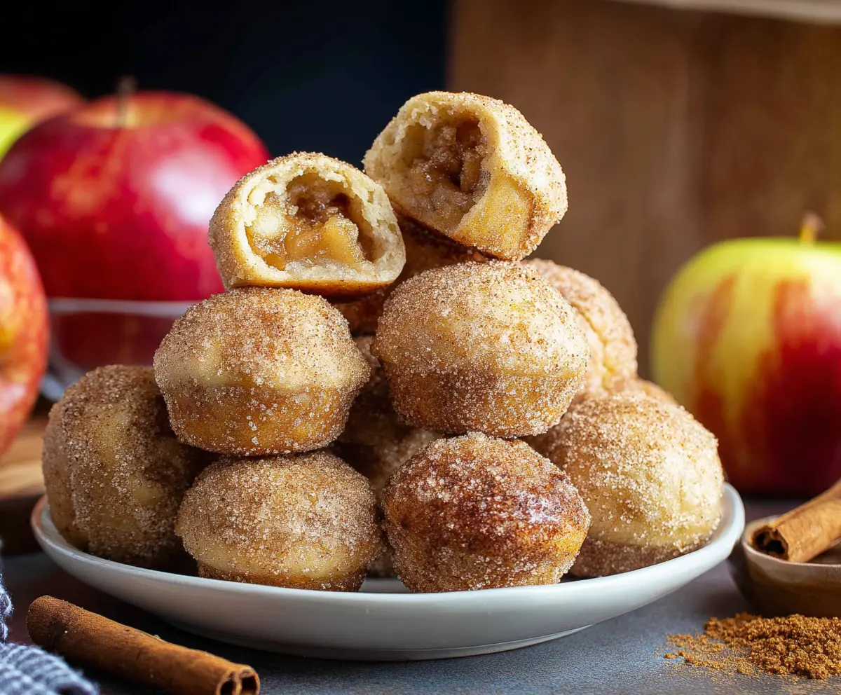 Delicious homemade apple pie bites with flaky crust and fresh apple filling.
