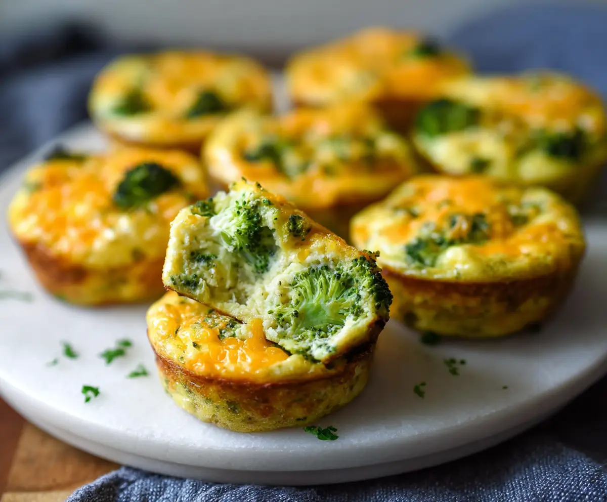 Delicious Cheddar Broccoli Egg Muffins, healthy breakfast with cheesy and veggie goodness