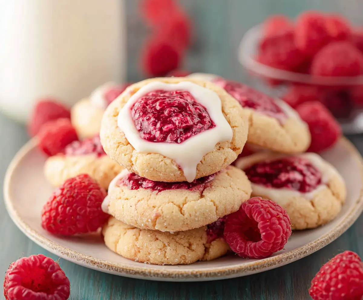 Cream Cheese Raspberry Cookies