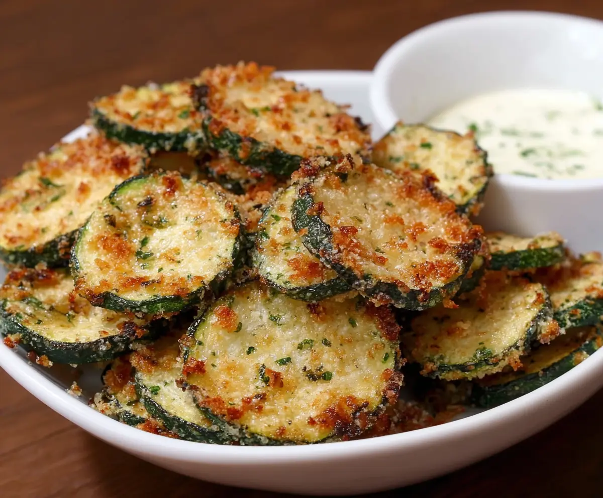 Garlic Parmesan Zucchini Chips