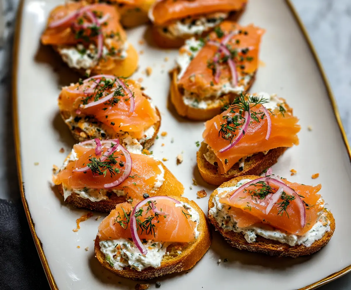 Smoked Salmon Crostini