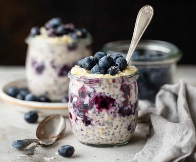 Blueberry Cheesecake Overnight Oats
