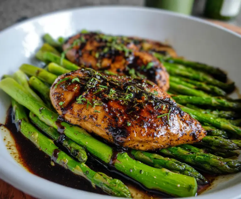 Balsamic Chicken With Asparagus