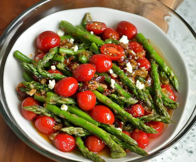 Balsamic Asparagus Tomato Salad