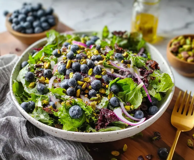 Blueberry Pistachio Crunch Salad