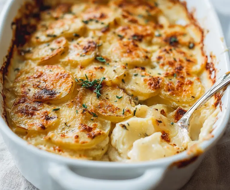 Cheesy Garlic Scalloped Potatoes