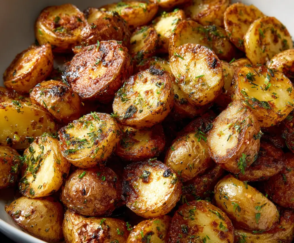Creamy Ranch Potatoes baked to perfection with herbs and spices.