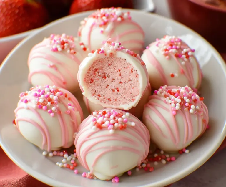 Strawberry Cake Balls