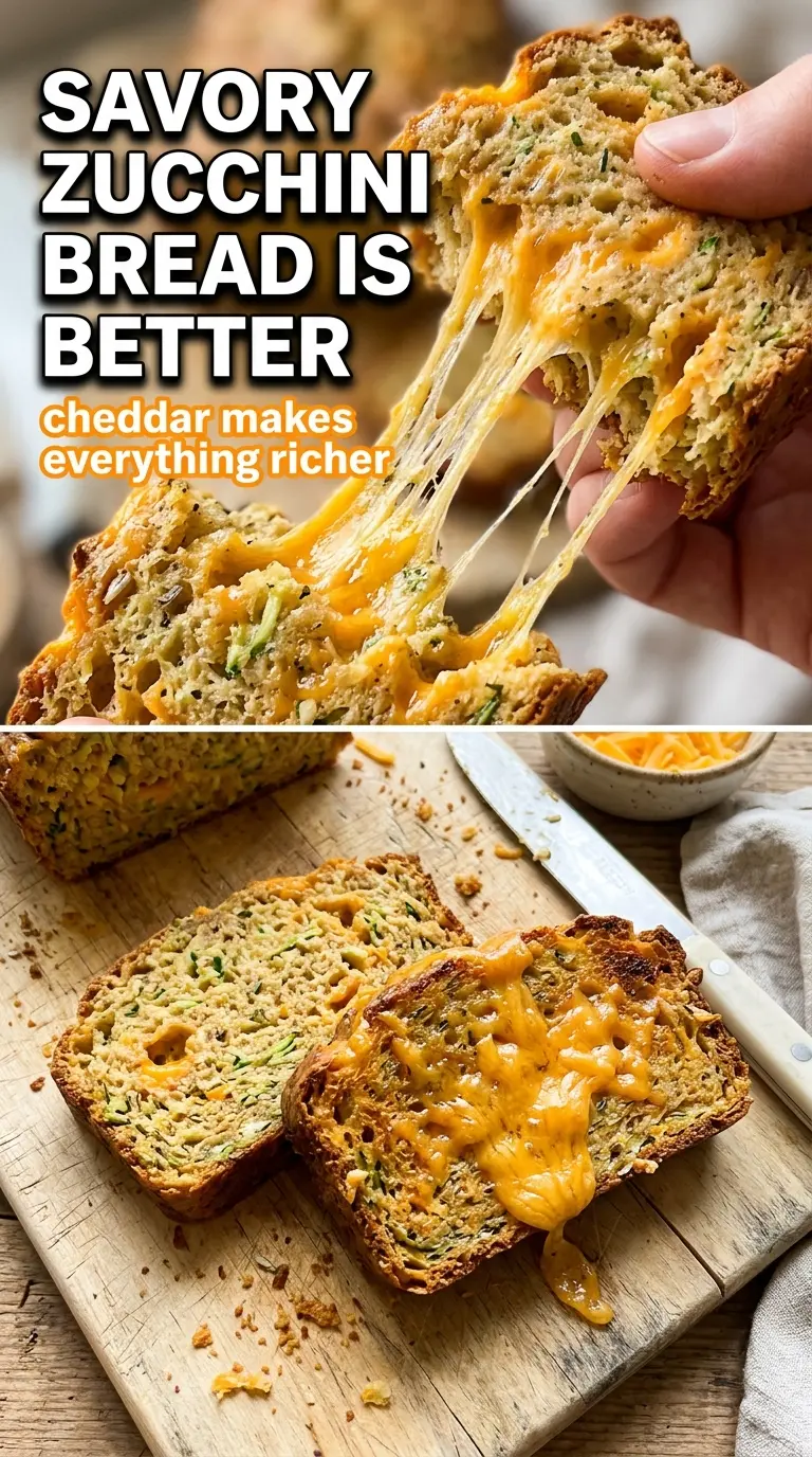 Cheddar Zucchini Bread savory cheddar crust tender crumb