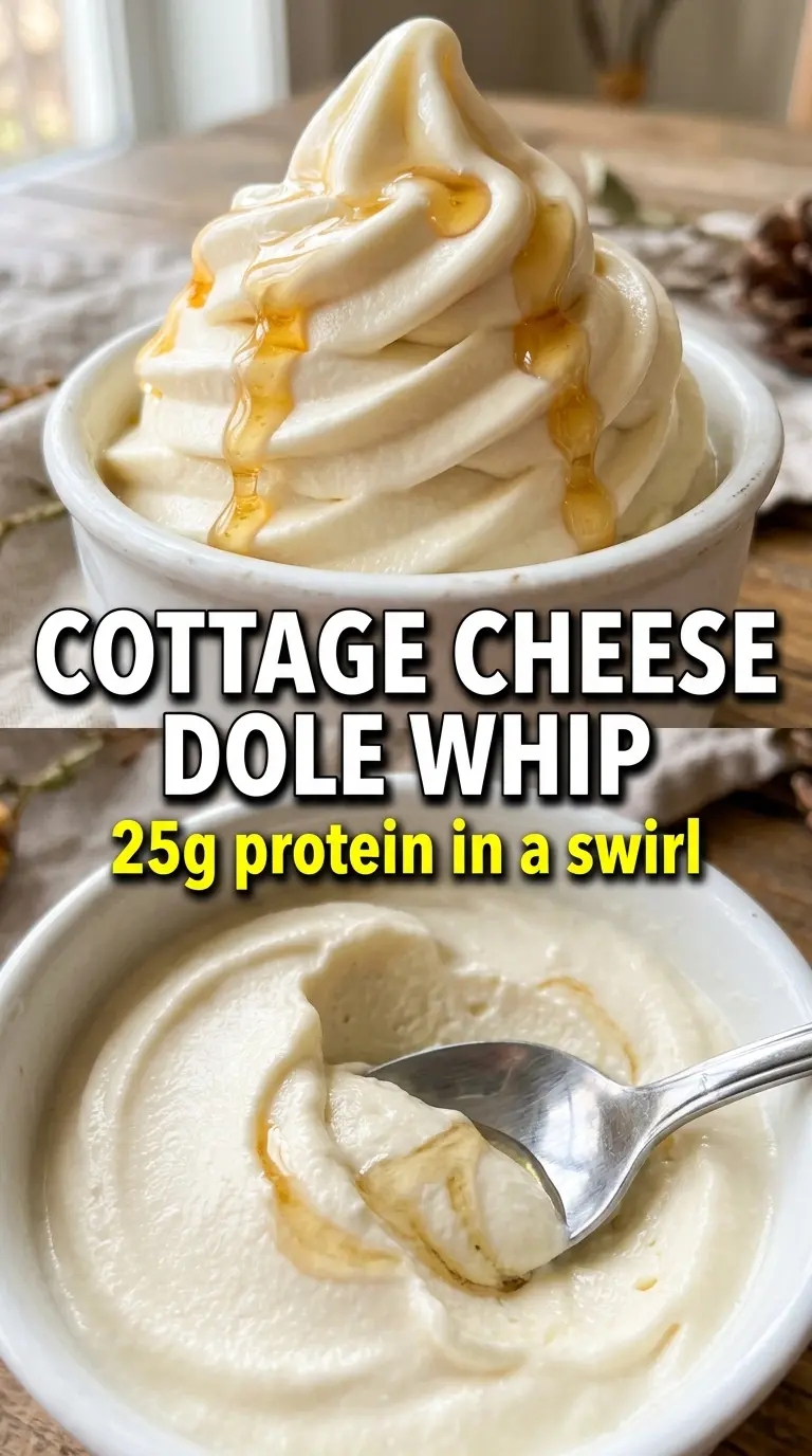 Cottage Cheese Dole Whip creamy pineapple soft serve