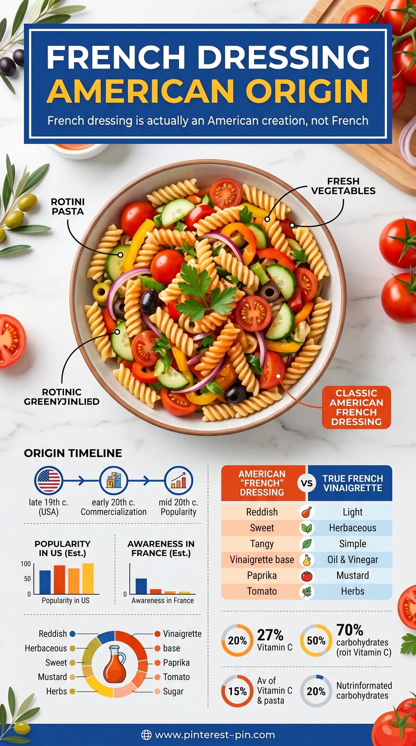 French dressing pasta salad tangy retro
