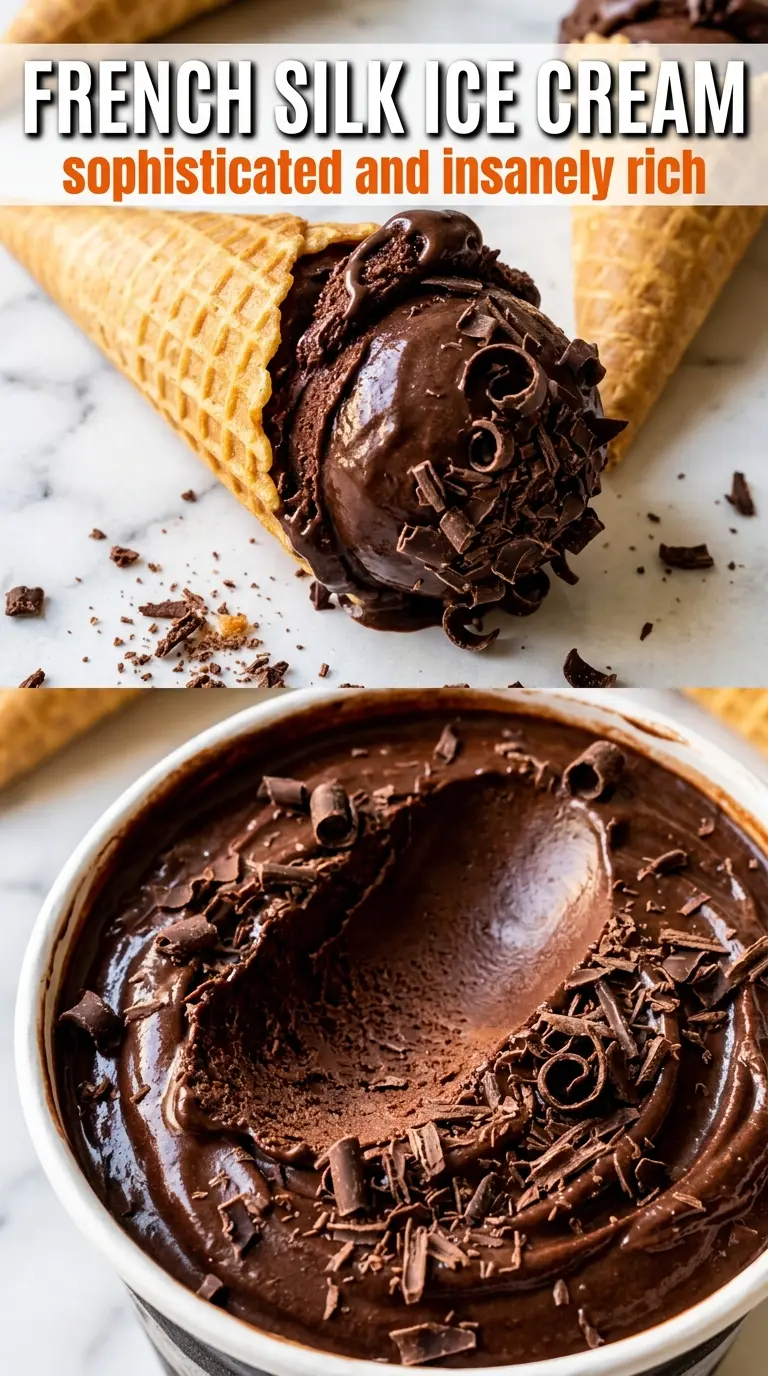French Silk Ice Cream silky chocolate frozen dessert
