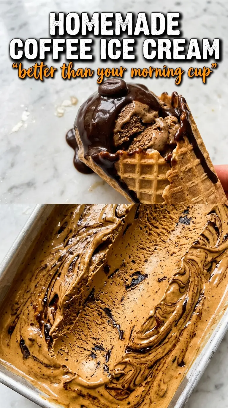 Scoop of homemade ice cream in a bowl