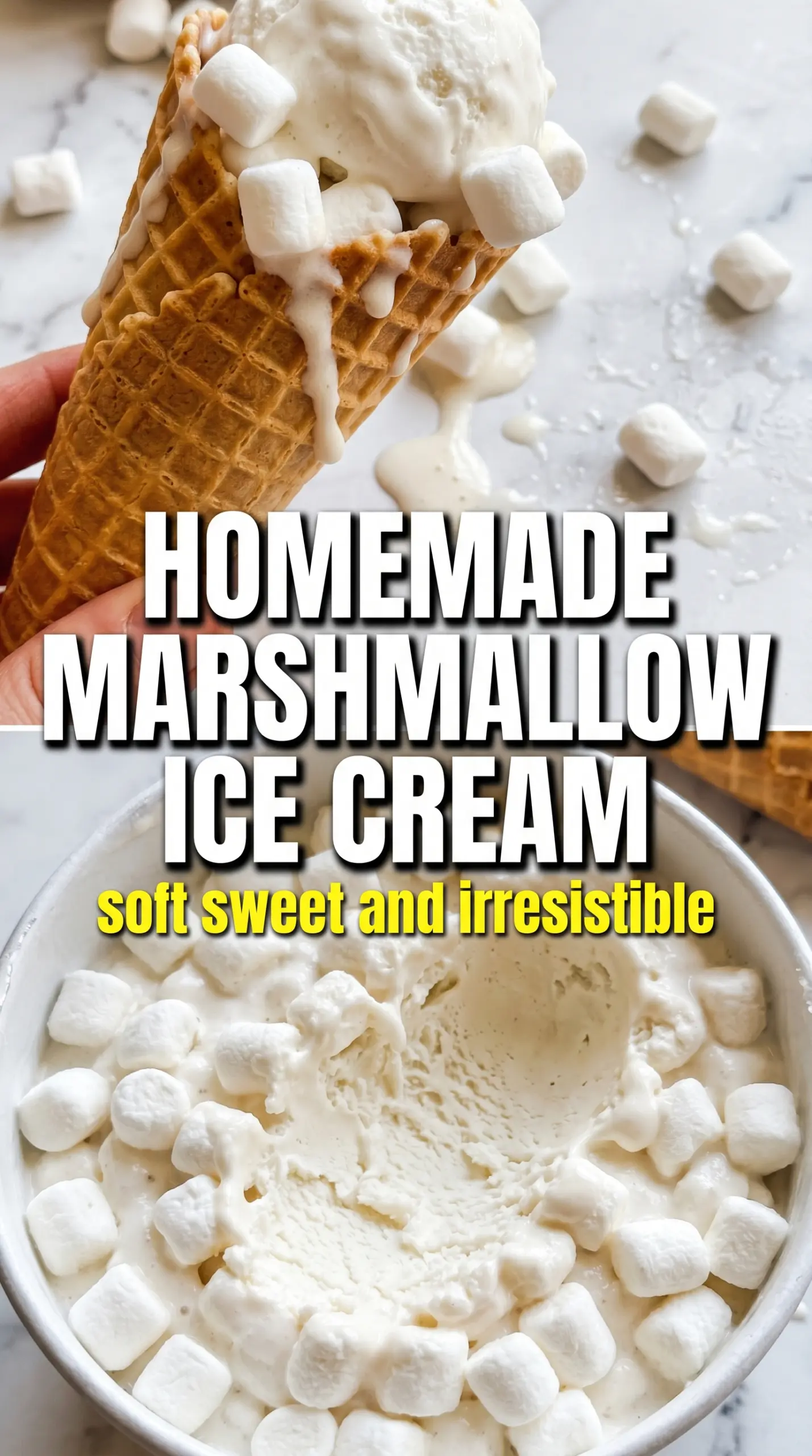 Scoop of homemade ice cream in a bowl