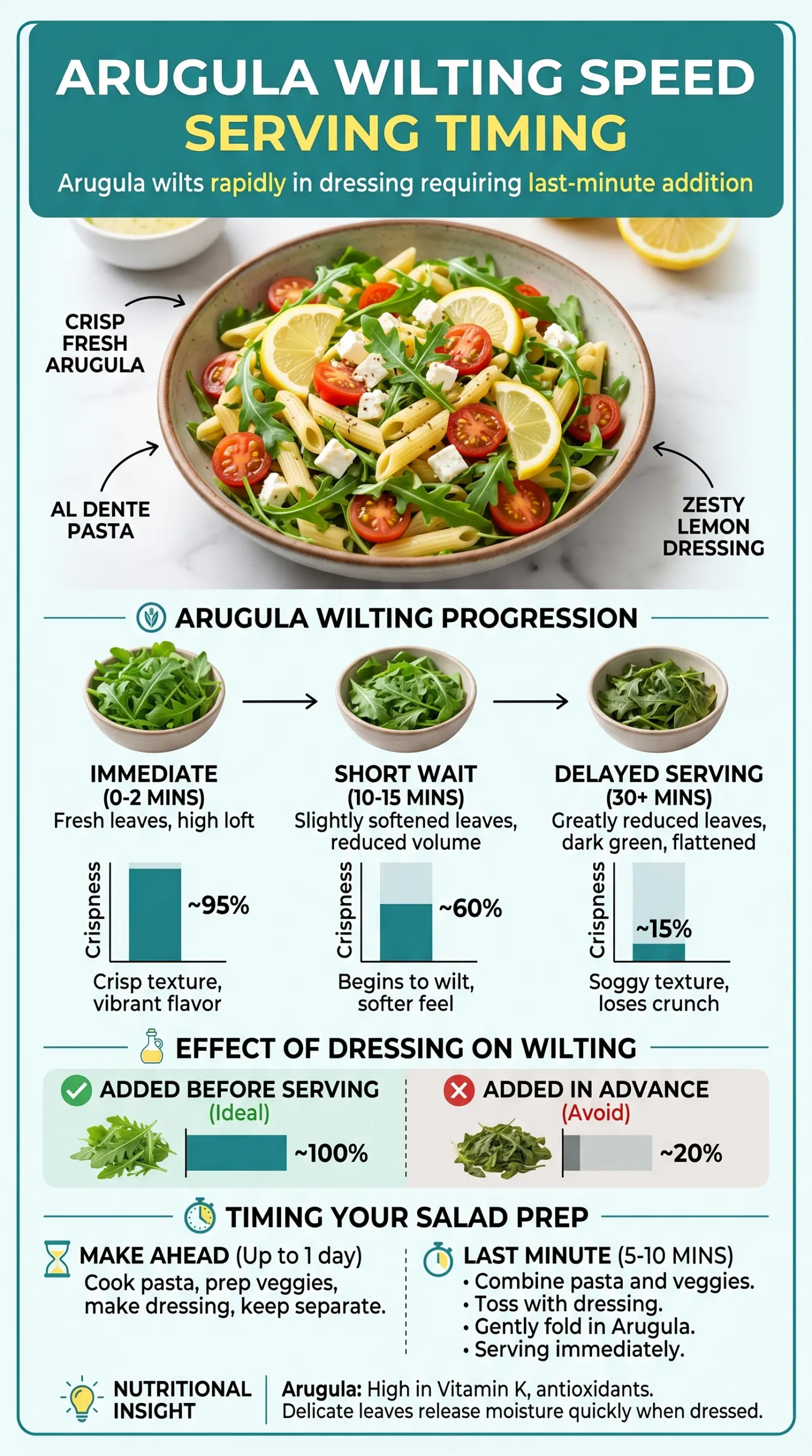 Lemon Arugula Pasta Salad bright citrus greens