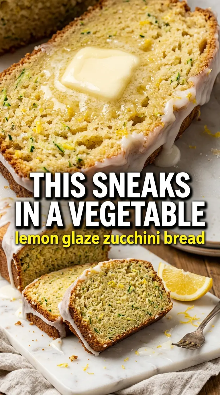 Slice of zucchini bread on a plate