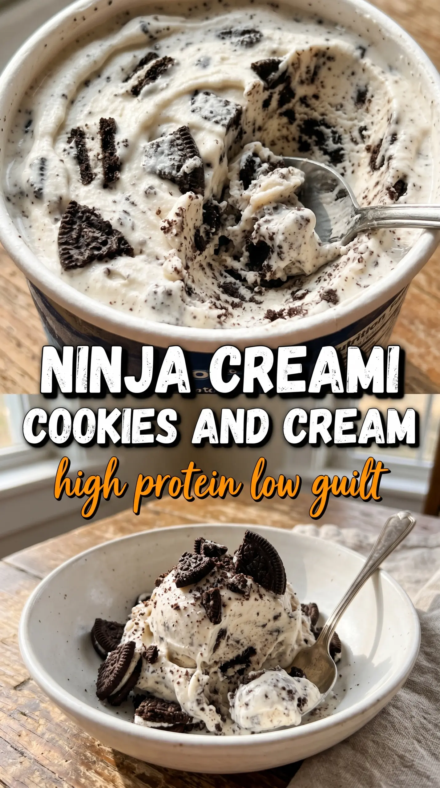 Scoop of homemade ice cream in a bowl