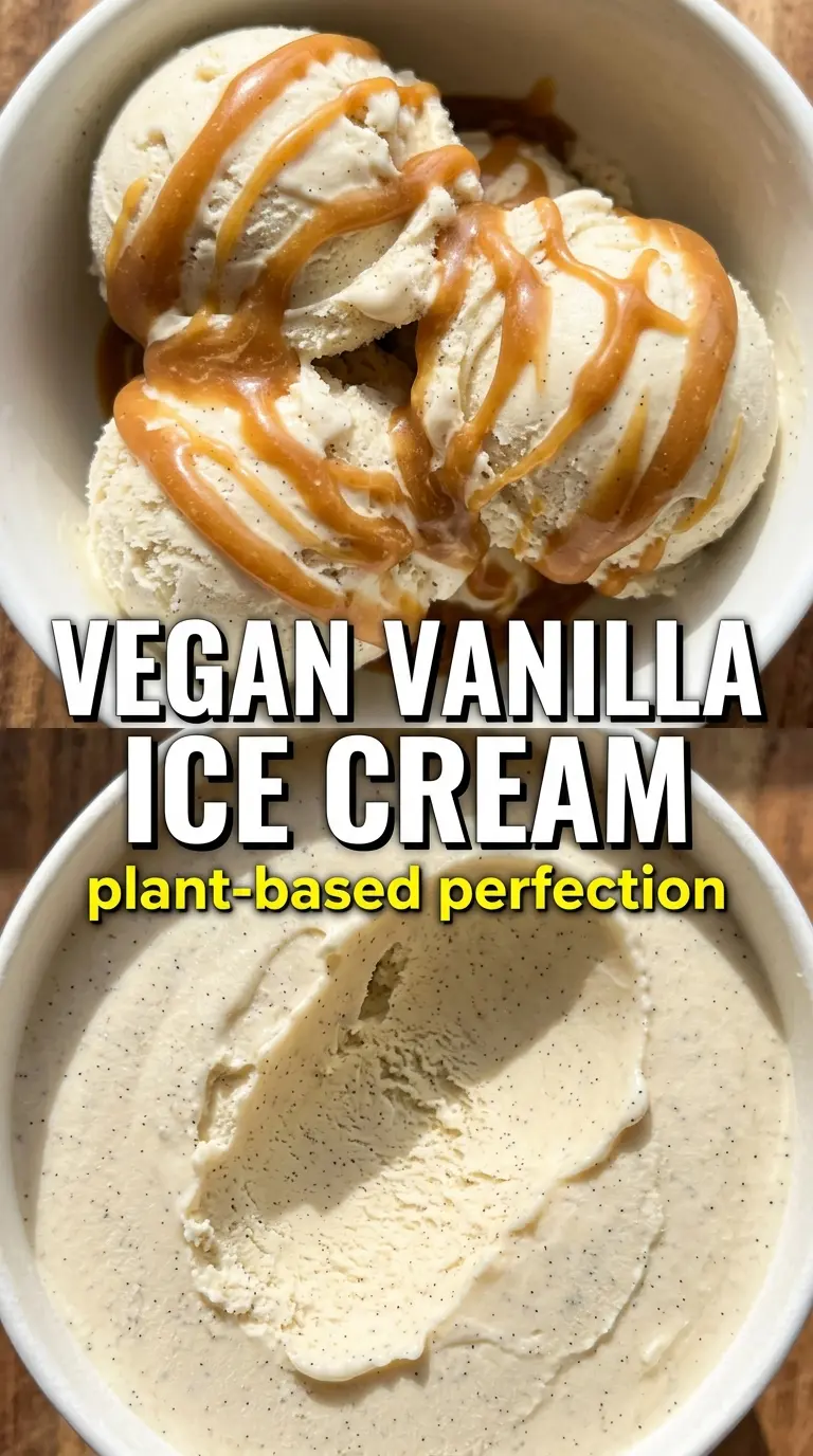 Scoop of homemade ice cream in a bowl