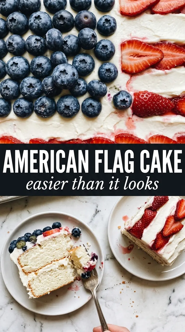 American flag cake patriotic sheet cake