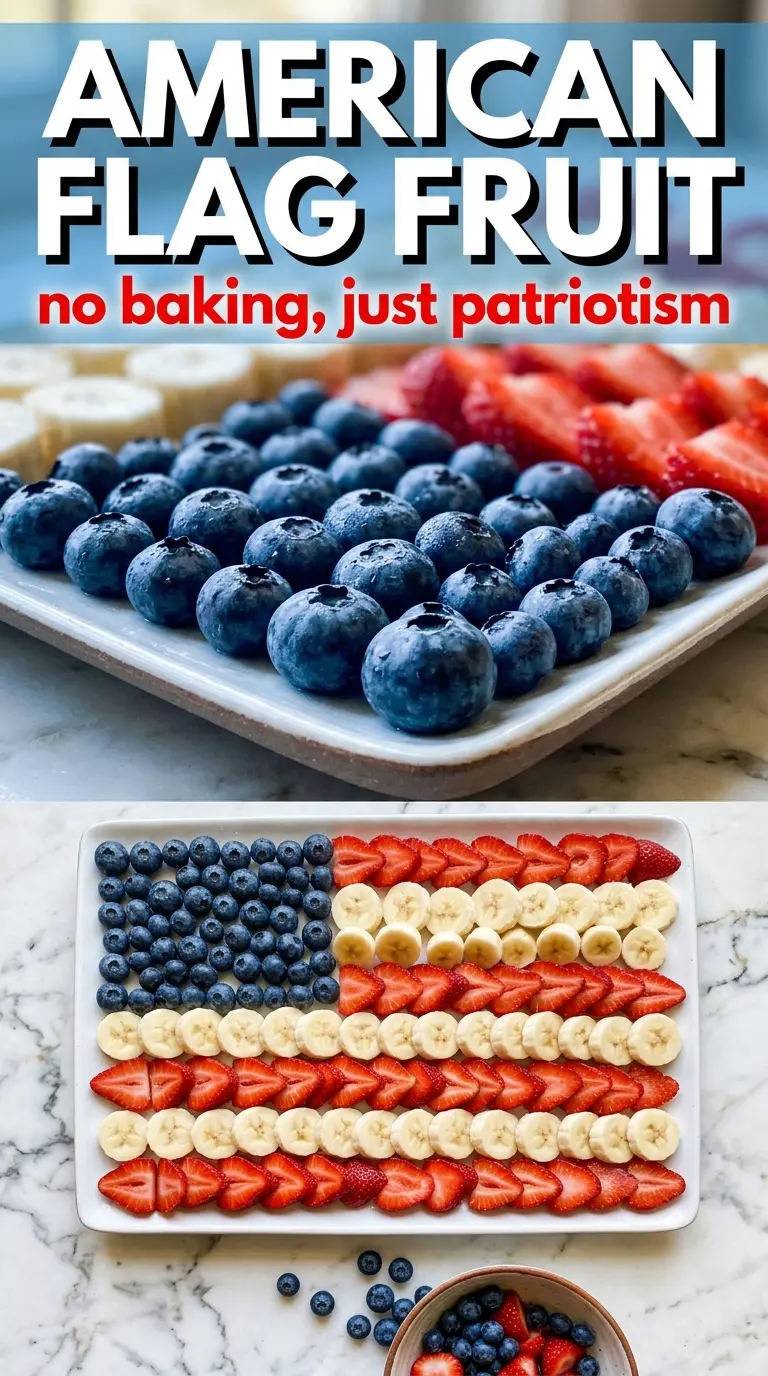 American Flag Fruit Platter patriotic fruit tray red white blue