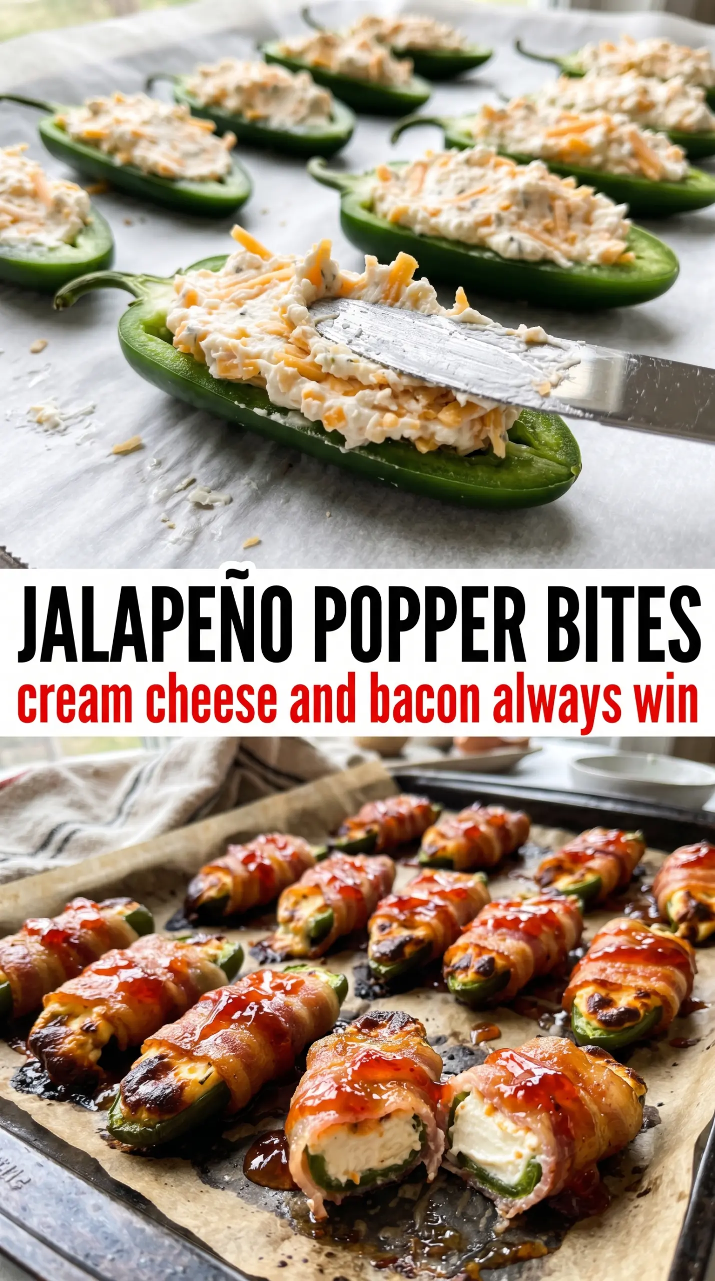 Bacon Jalapeño Popper Bites crisp bacon creamy cheddar
