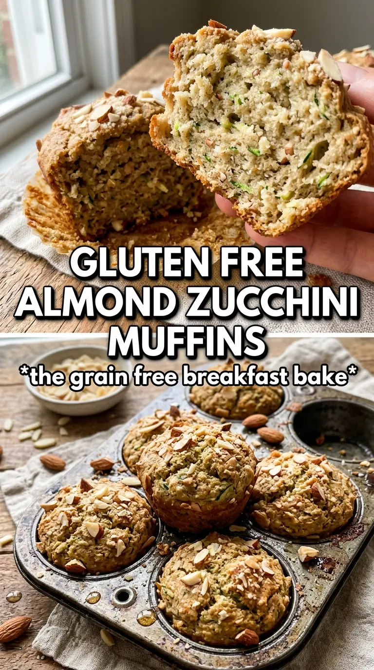 Almond Flour Zucchini Muffins moist nutty crumb